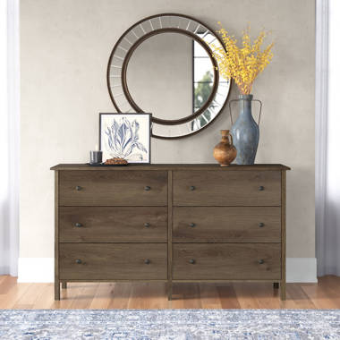 Grain wood furniture shaker deals 6 drawer dresser